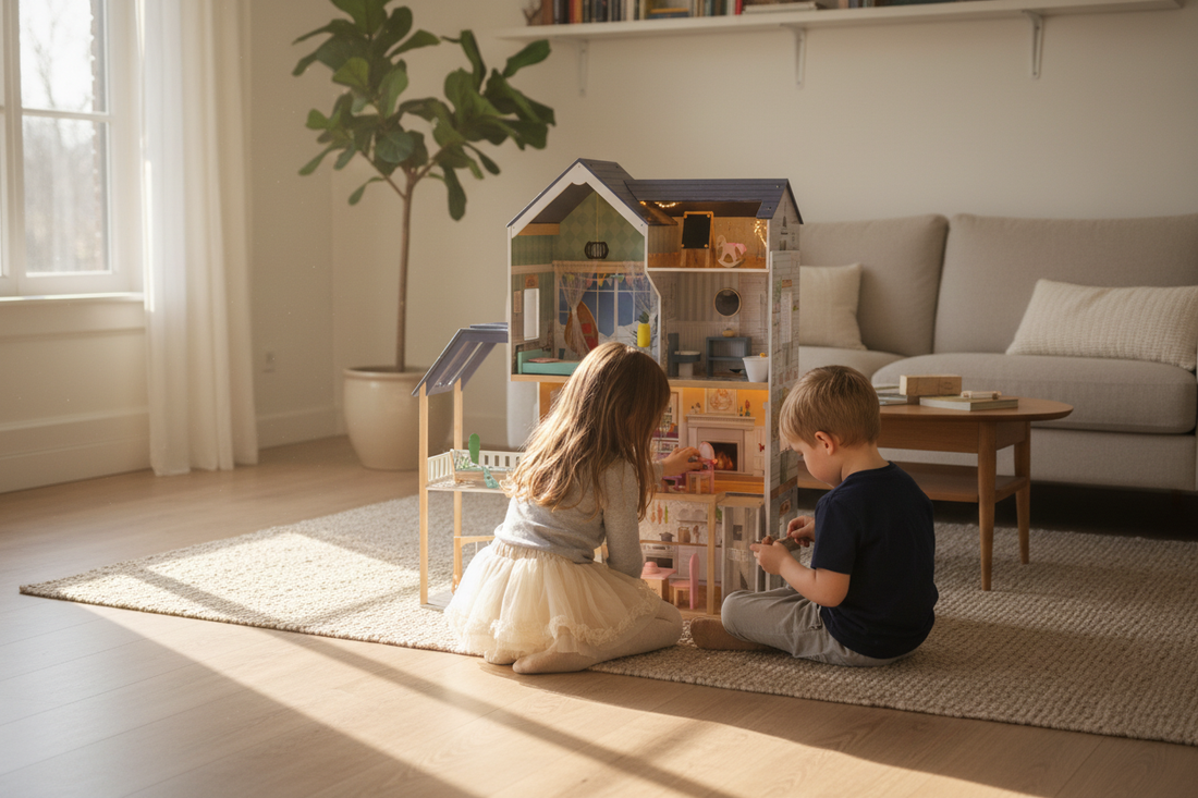 Handmade Wooden Dollhouse Made in Estonia | Eurocrazy™