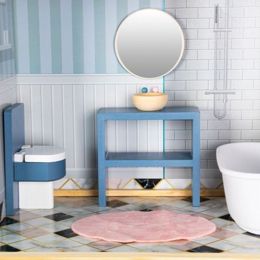 Wooden Dollhouse Crystal with LED Lights