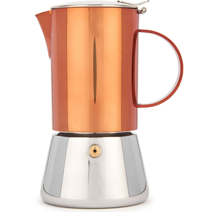 La Cafetière Polished Stainless Steel Copper Stovetop - 300 ml