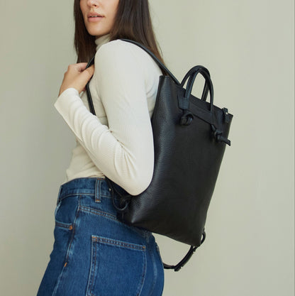 Minimal Leather Backpack ALICE ARM