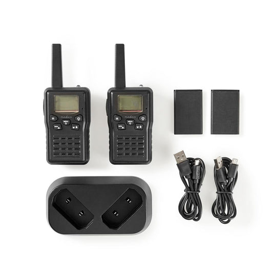 Walkie-talkie Nedis con cargador (hasta 10 km)