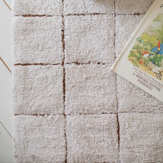 Washable Cotton Rug Mosaic, 120x160 cm