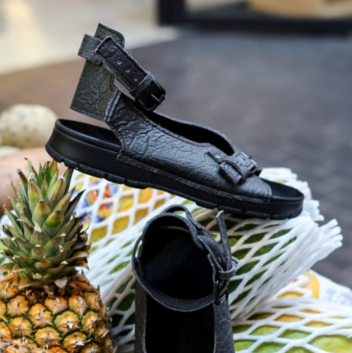 TOKU Athens Vegan Sandals - Black