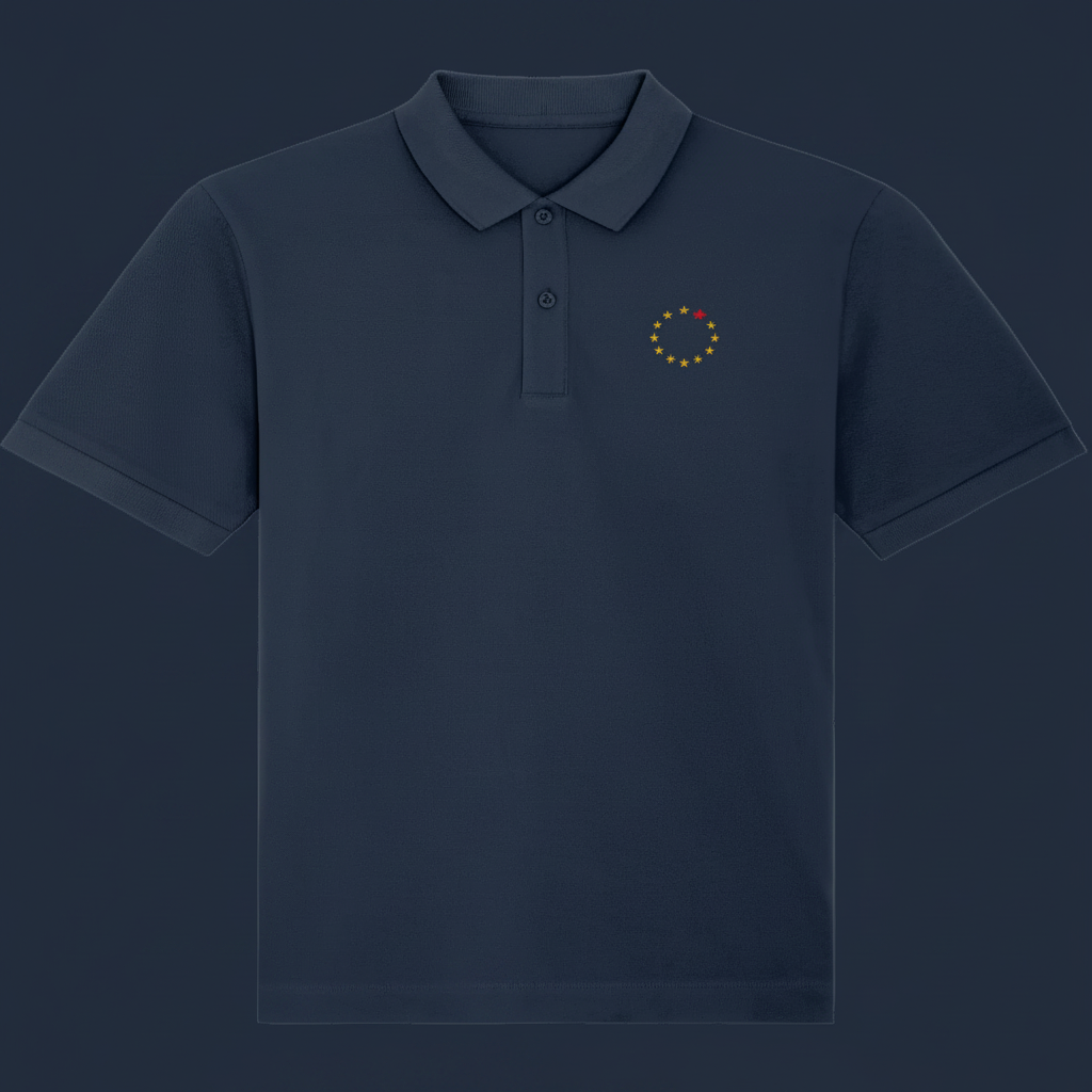 EUCAN Organic Piqué Polo | Europe & Canada Values