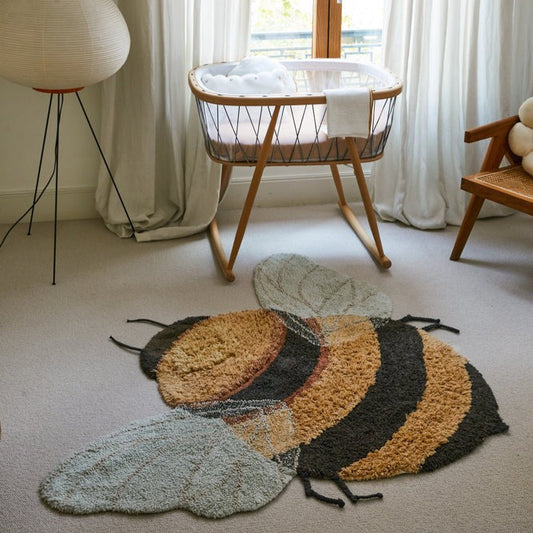 Washable Rug Bee, 115 x 150 cm